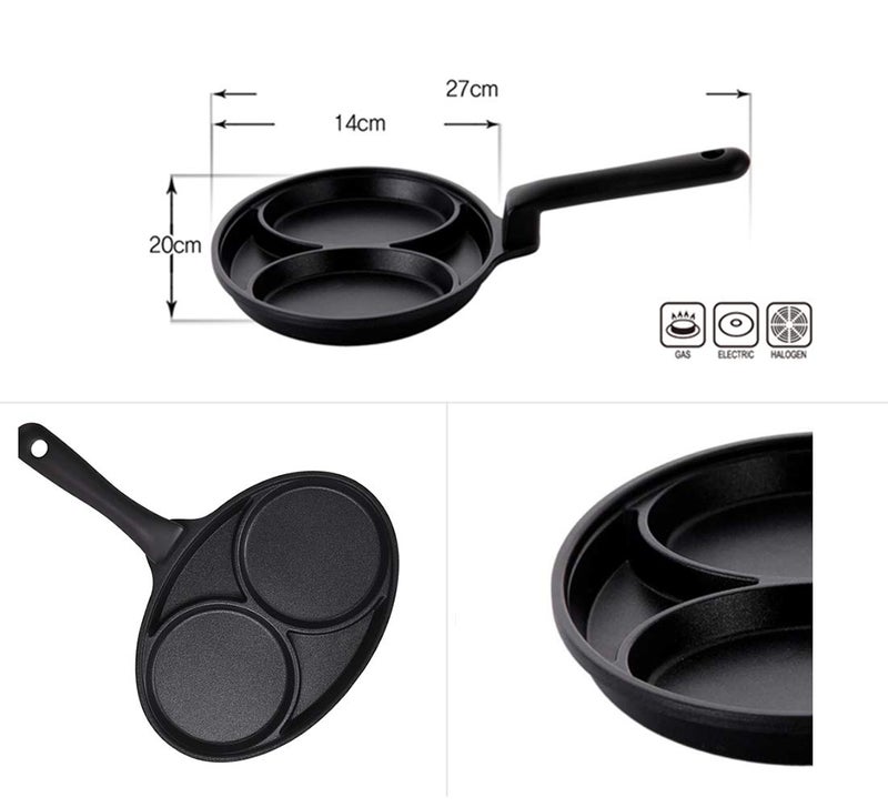 Kitchen Flower 2 Space Non-Stick Coated Egg Pan - Image 3